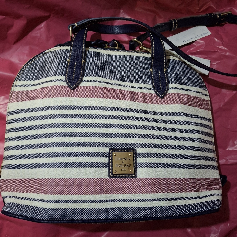 Dooney & Bourke Westerly Zip Satchel In Pebbled Grain Leather NWT!!!